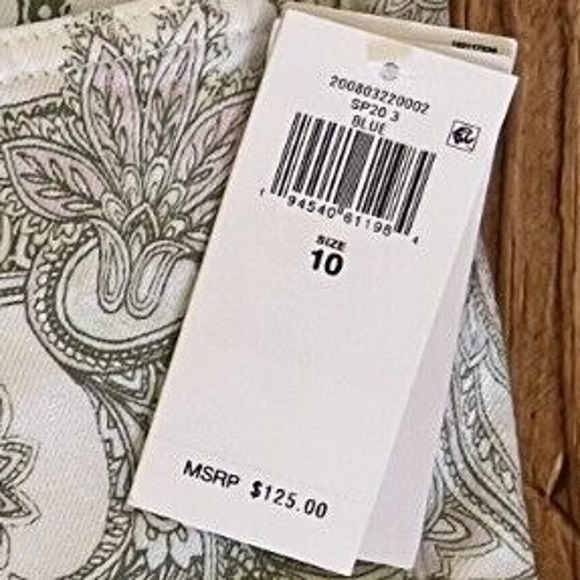 Lauren Ralph Lauren Women's Jeans White Multicolor Size 10 NWT - Picture 3 of 12